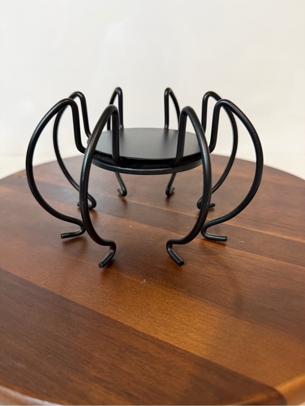 PartyLite Black Metal Spider Candle Holder Halloween Decor